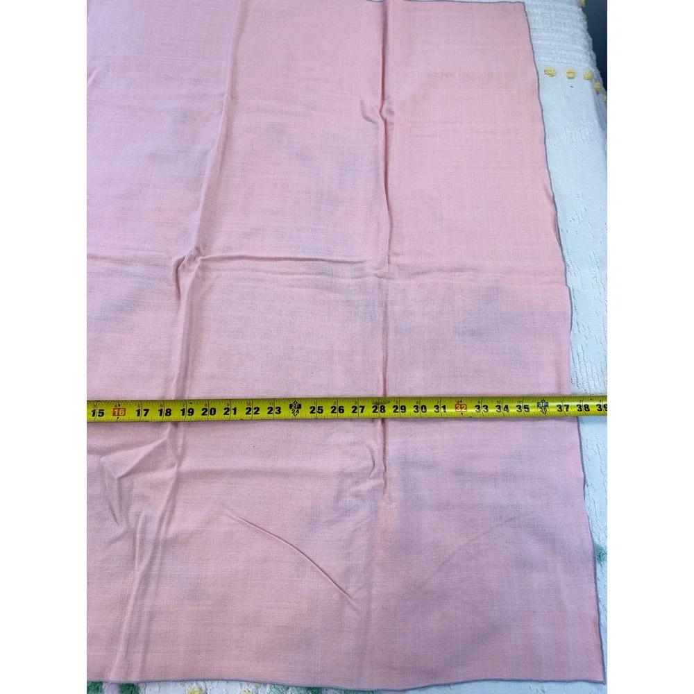 Vintage Pink Square Tablecloth Silver Floral Dogwood Graphic 36x36 Scarf Wrap
